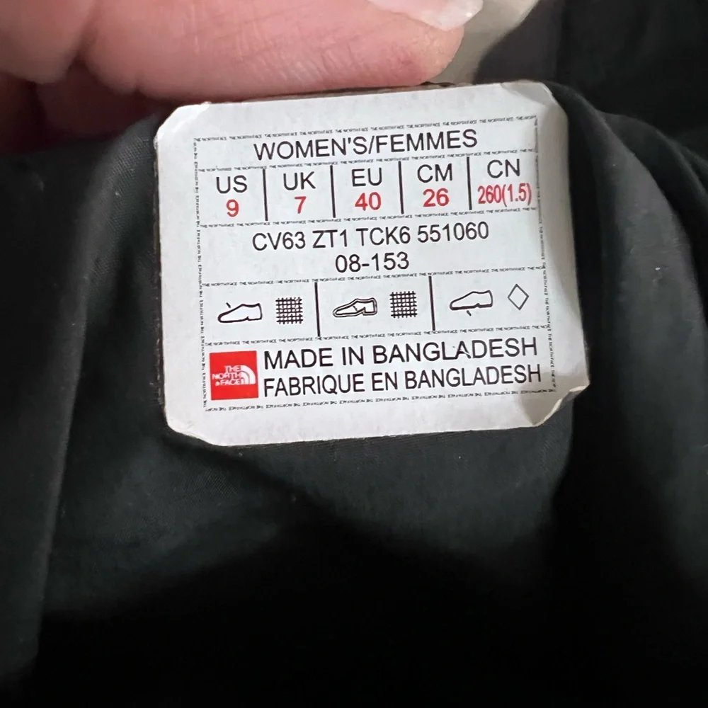 ❄️ The North Face Primaloft ThermoBall Winter Snow Boots Black Women’s 9 ❄️